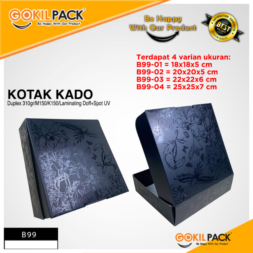 Box Hampers - Dus Packaging Hijab Mukena Baju - Kotak Kado - Souvenir - B99