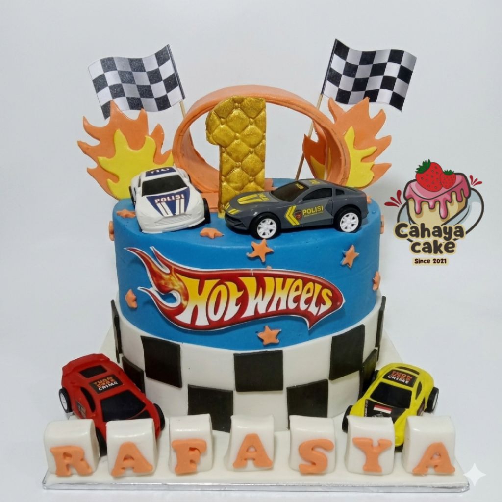 Hotwheels Cake / Kue Ulang Tahun Hotwheels / Kue Ultah Custom Mobil
