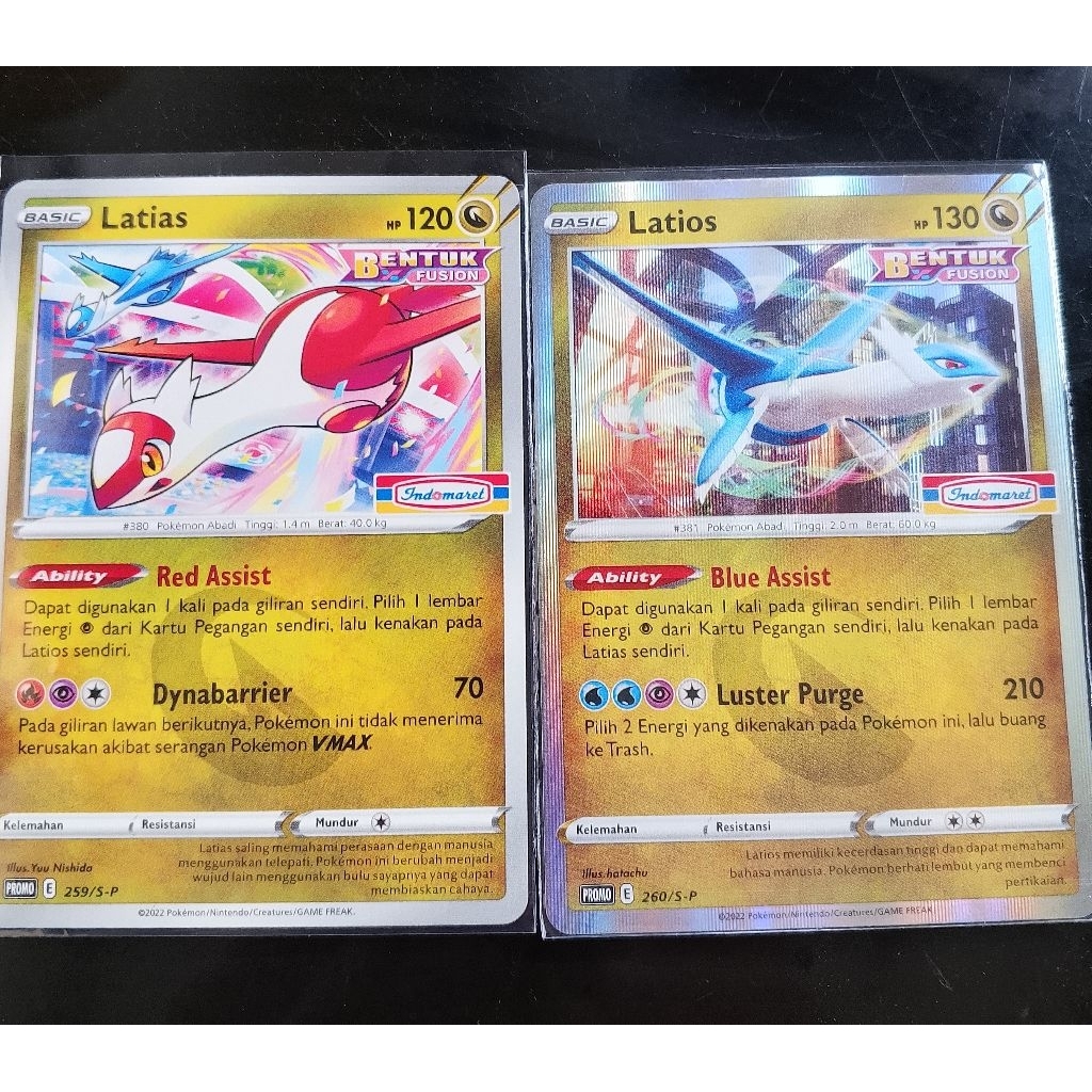 Pokemon Latias & Latios holo indomaret ind