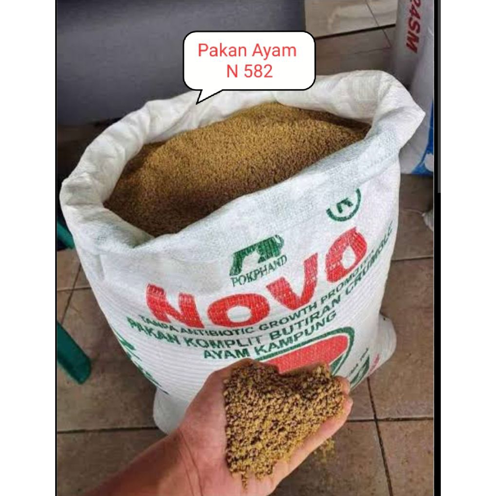 pakan ayam N582 untuk ayam buras petelur, ayam elba dan ayam kampung