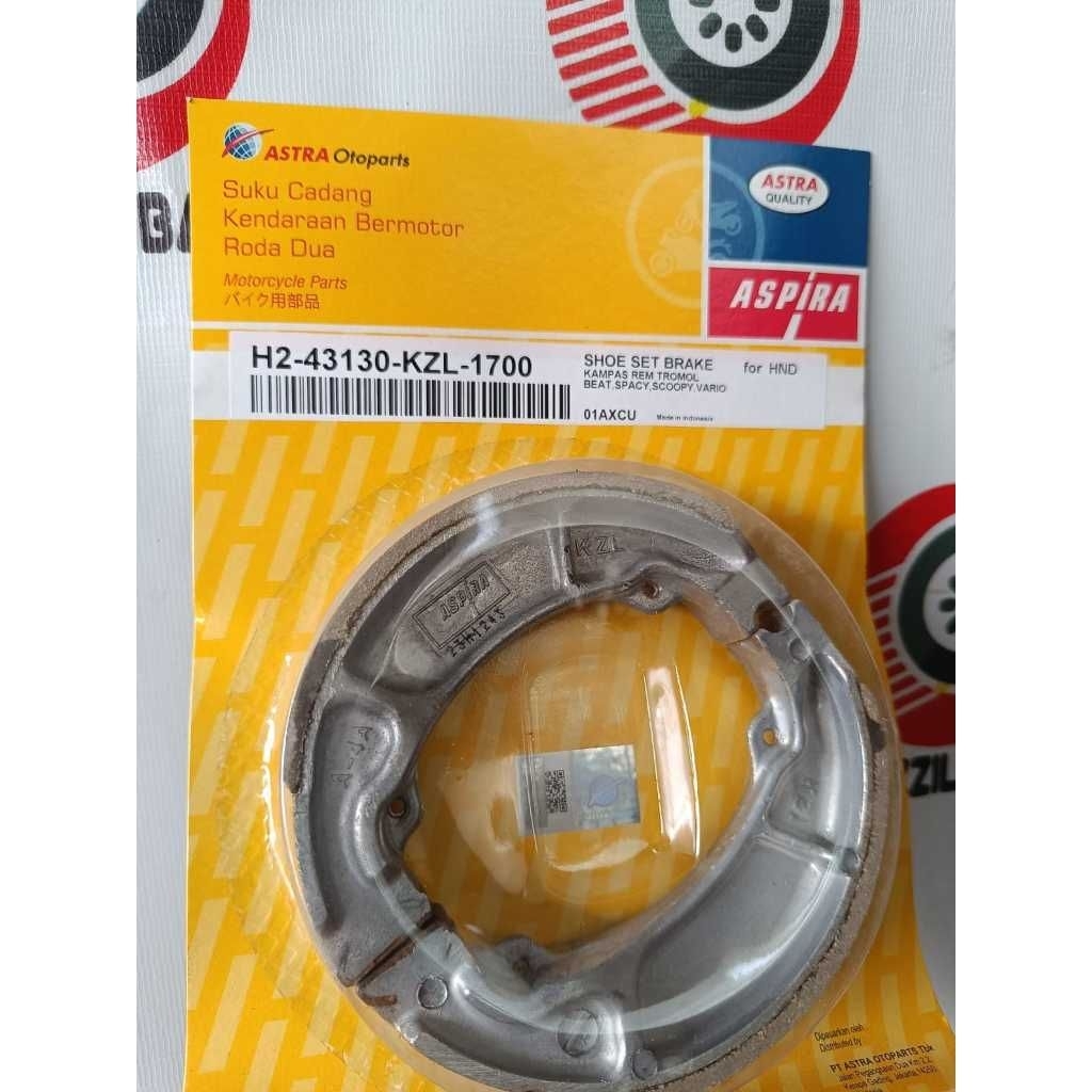 Kampas rem belakang ASPIRA BEAT/VARIO125/SCOOPY