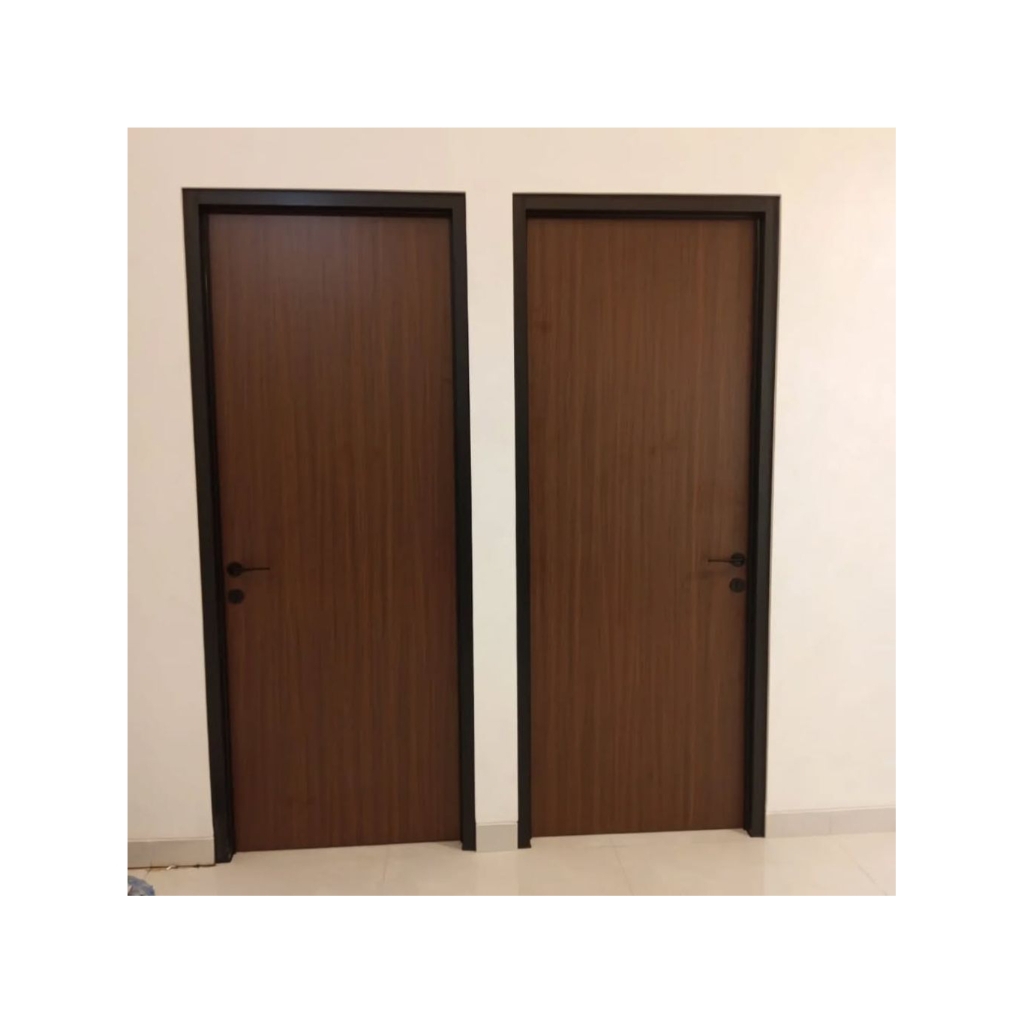 Custom Kusen Aluminium Pintu HPL Minimalis Motif Kayu | Harga Mulai 1.800.000/Daun | Kediri, Blitar,