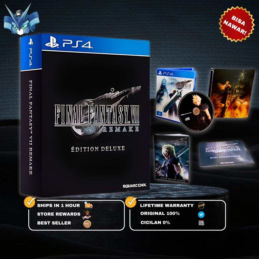 PS4 FF VII 7 / FF 7 / Final Fantasy VII Remake DELUXE Edition / ps4 final fantasy vii remake Deluxe