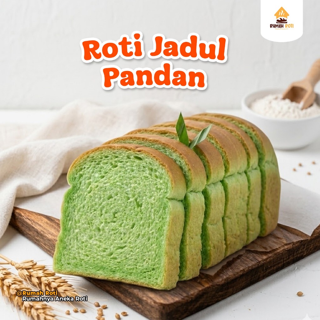 Roti Tawar Jadul Pandan Premium - Roti Tawar Homemade