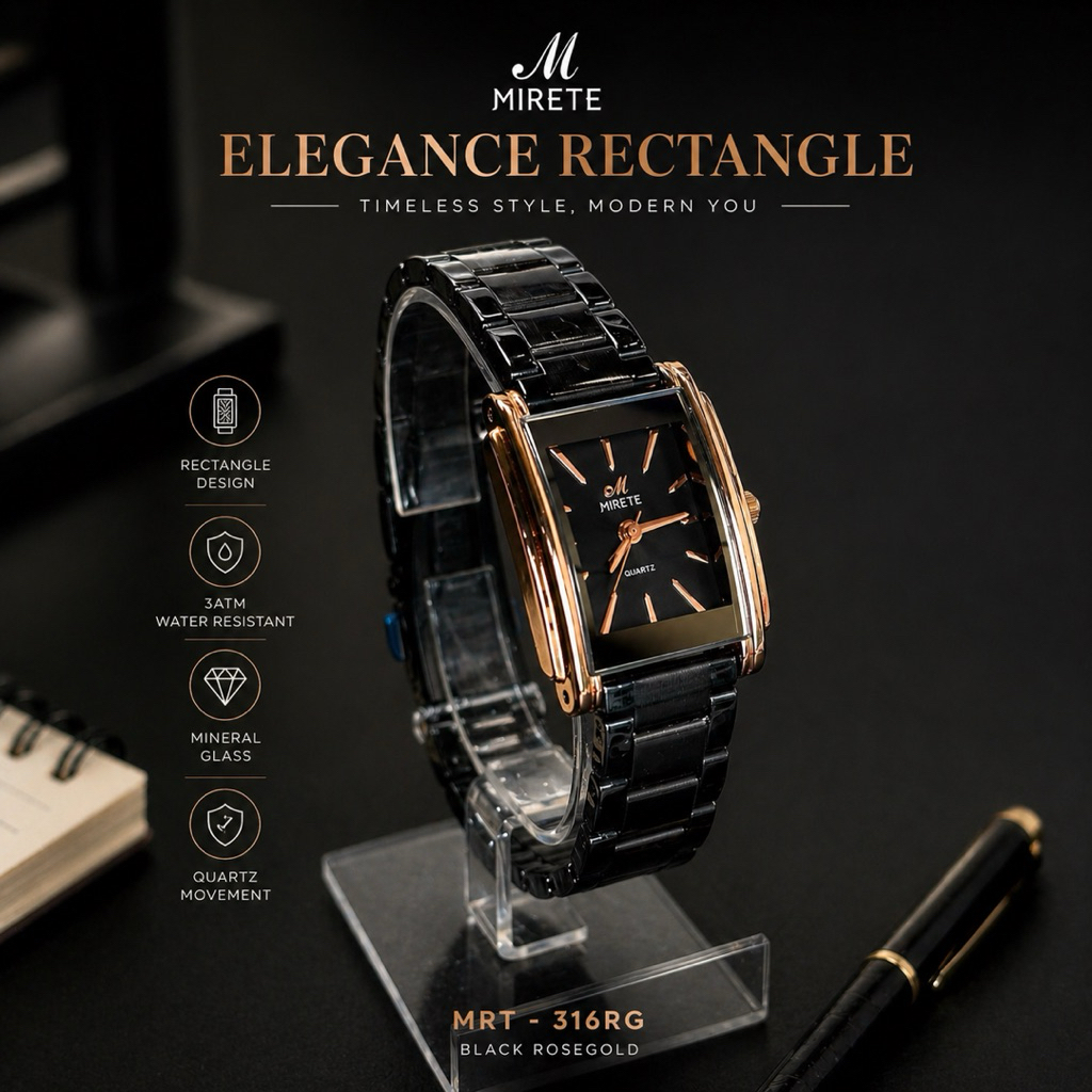 MIRETE 316 Original Watch Wanita | Jam Tangan Elegan Premium | Anti Karat | Fashion Style