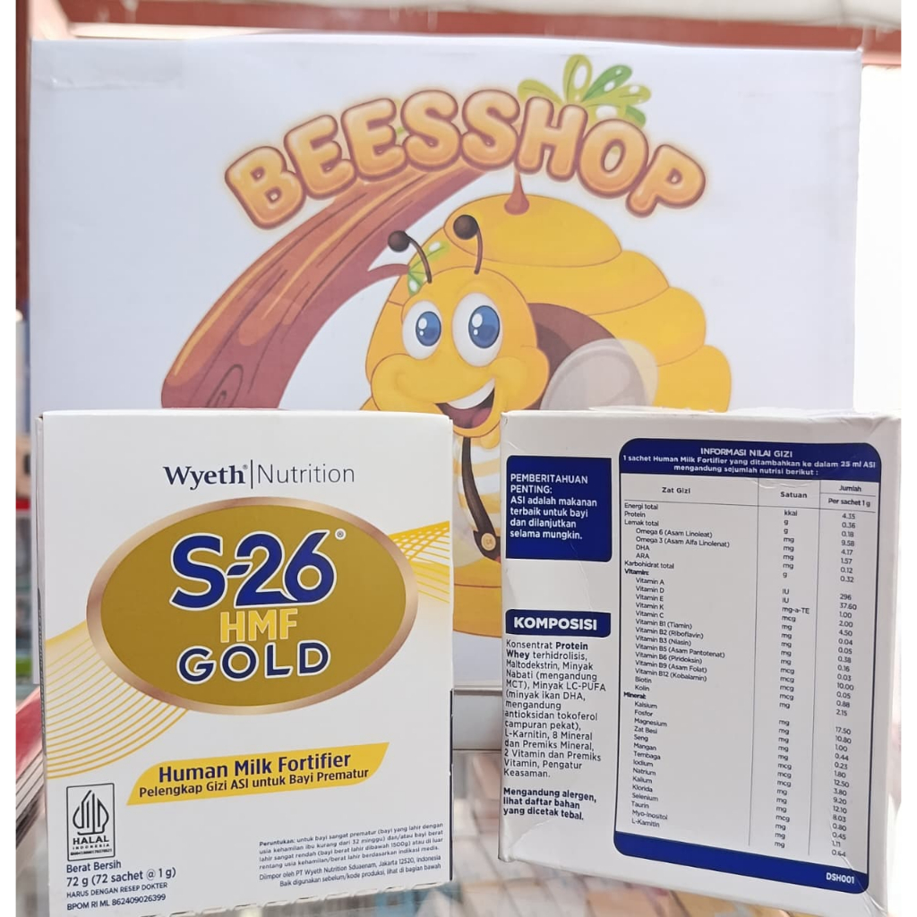 S26 HMF Gold– Susu Fortifier Bayi Prematur Sachet Meningkatkan Berat Badan