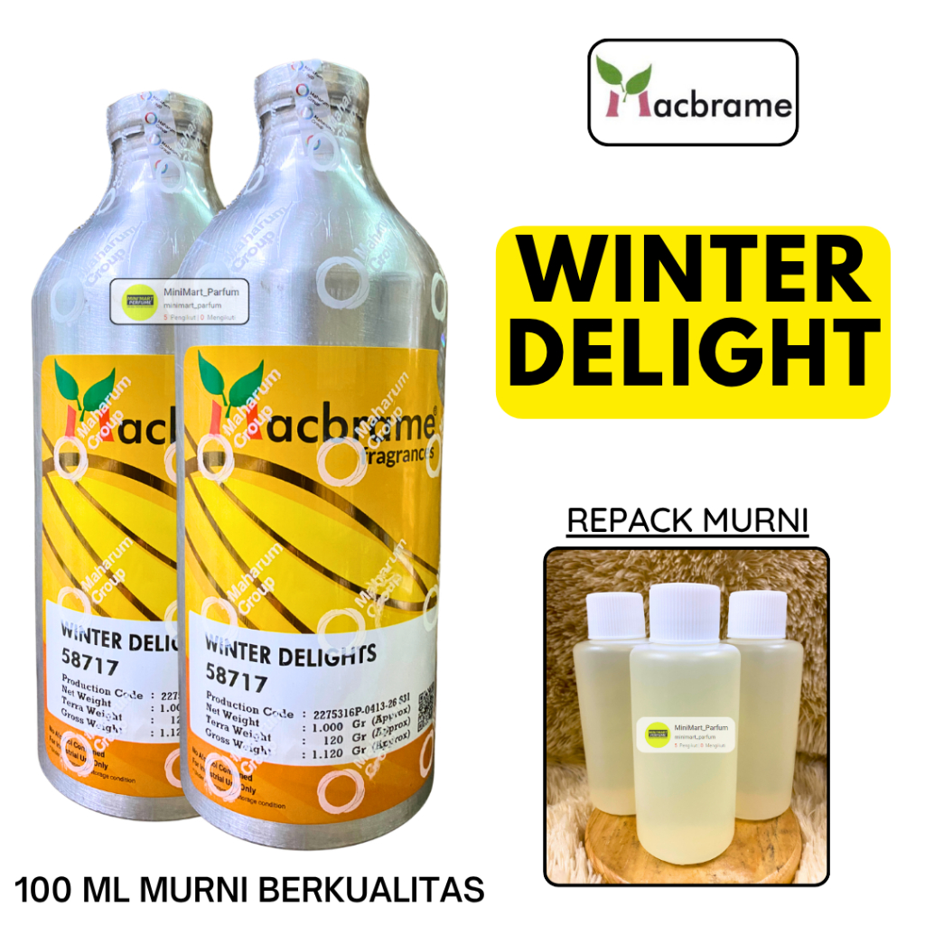 Bibit Parfum WINTER DELIGHT Repack 100 MLMURNI MACBRAME