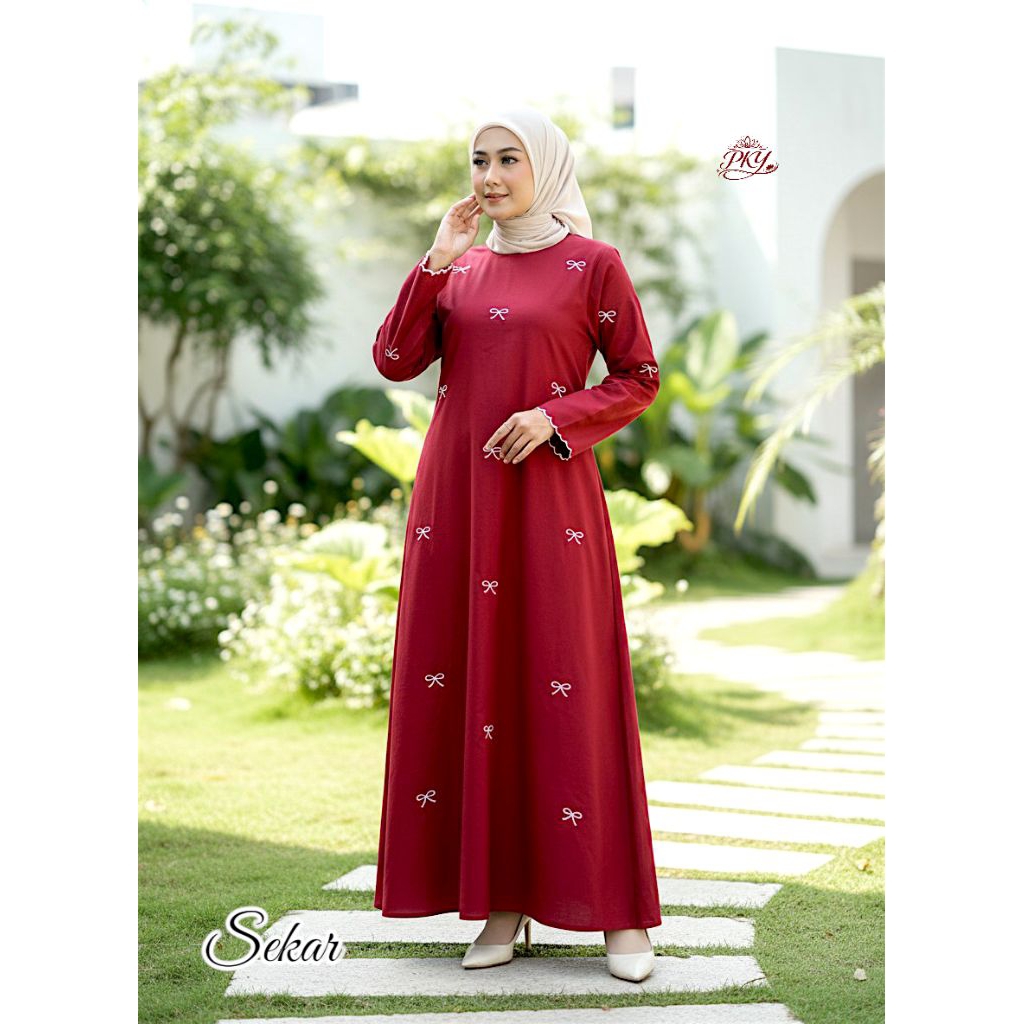 Gamis Katun Bordir, Gamis Polos, Gamis Murah, Gamis Umroh, Gamis Lebaran