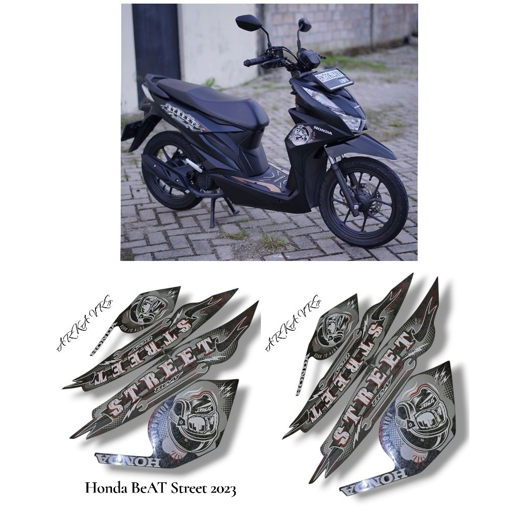 Stiker Sticker Striping Polet Motor Honda BeAT Street 2023 / List Motor Honda Beat Street / Hond Bea