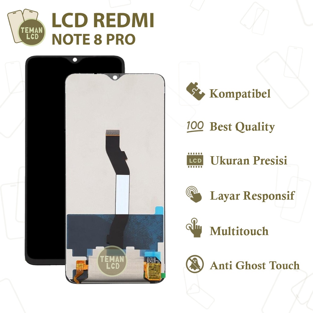 LCD Xiaomi Redmi Note 8 Pro - Original 100% Fullset Touchscreen