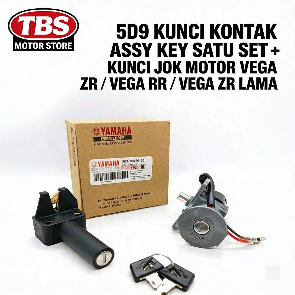 KUNCI KONTAK ASSY KEY SATU SET + KUNCI JOK MOTOR VEGA ZR / VEGA RR / VEGA ZR LAMA