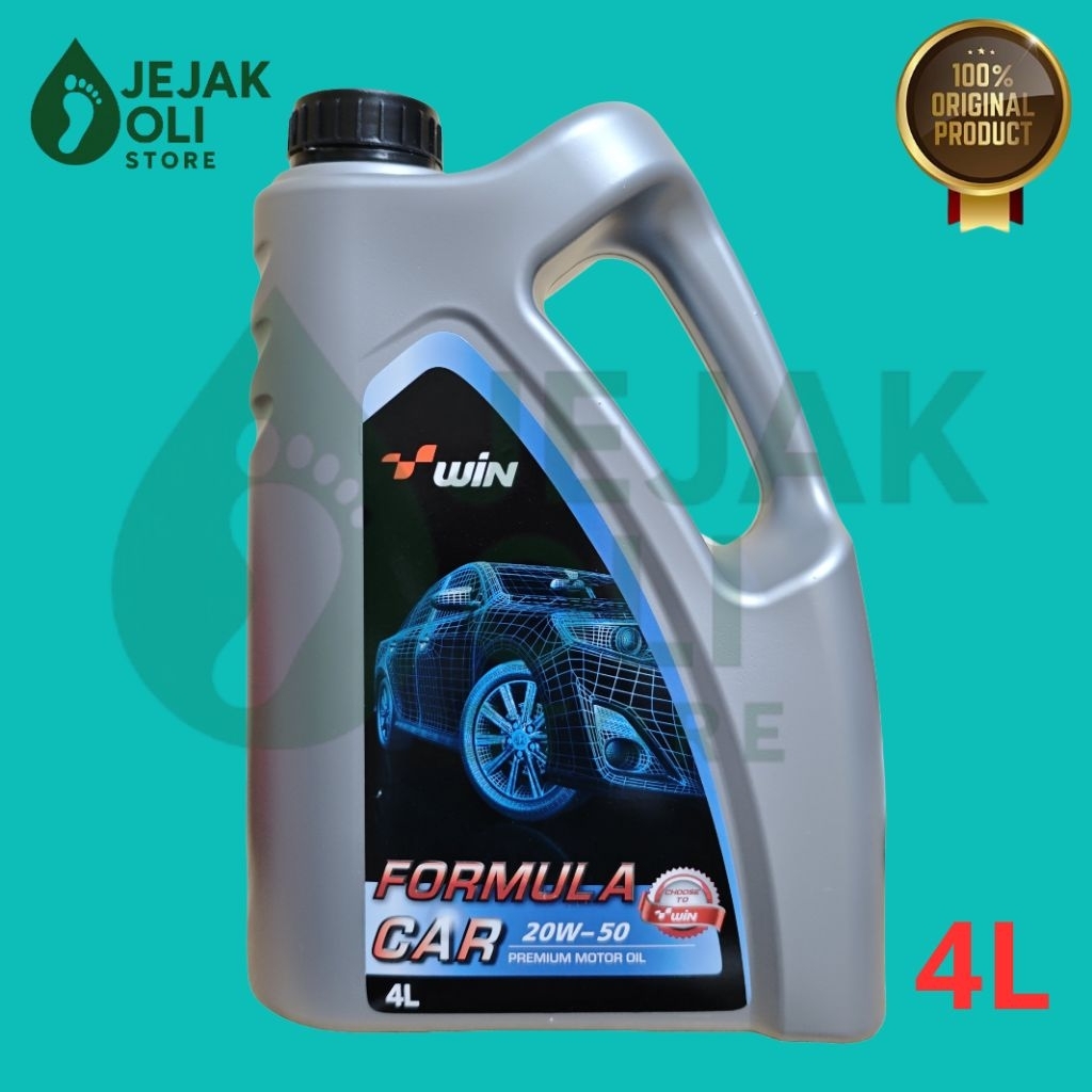 OLI WIN FORMULA CAR 20W50 API SJ 4L OLI MOBIL BENSIN ORIGINAL