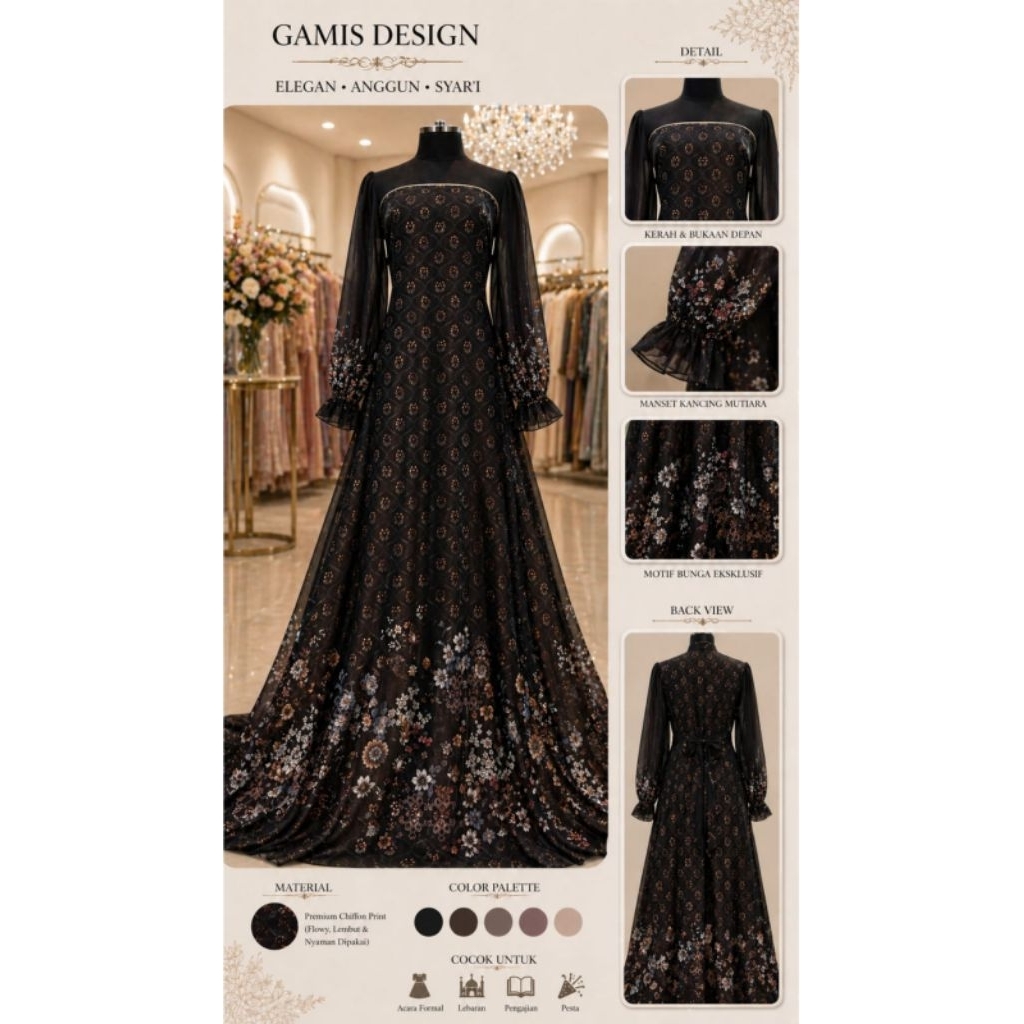 kain sifon sutra / chiffon silk premium