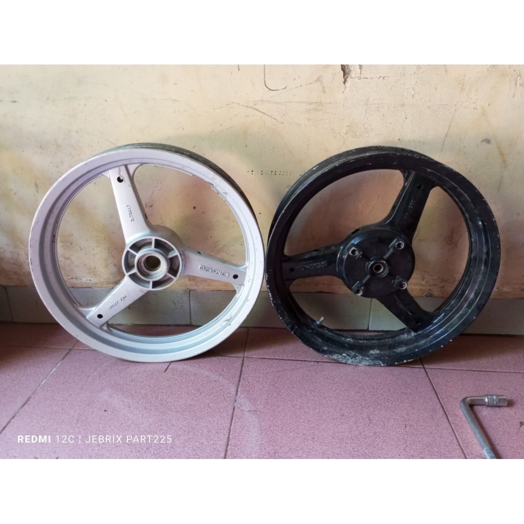 velg Axio depan belakang 3.50 - 2.50 yamaha scorpio
