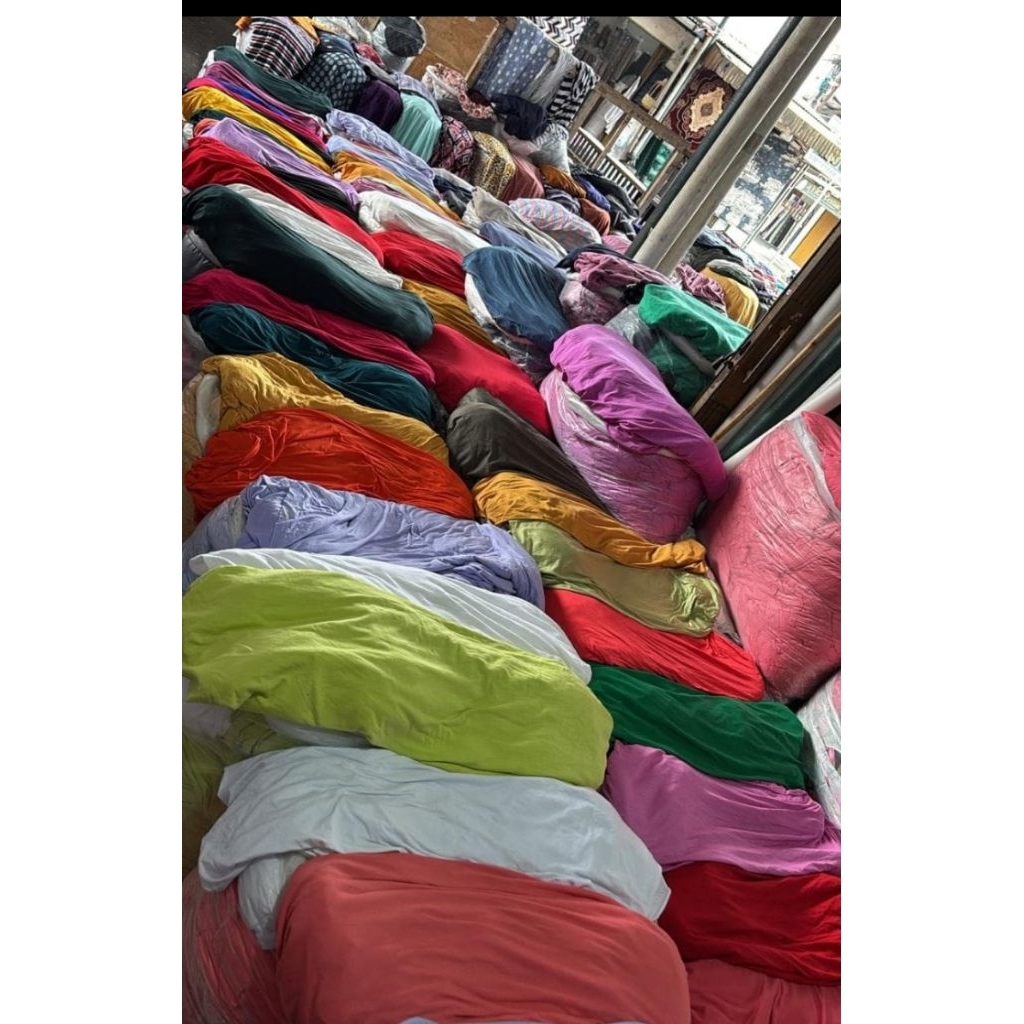 BAHAN SPANDEK RAYON. l KAiN  SPANDEK POLOS SPANDEK HARGA 1kg