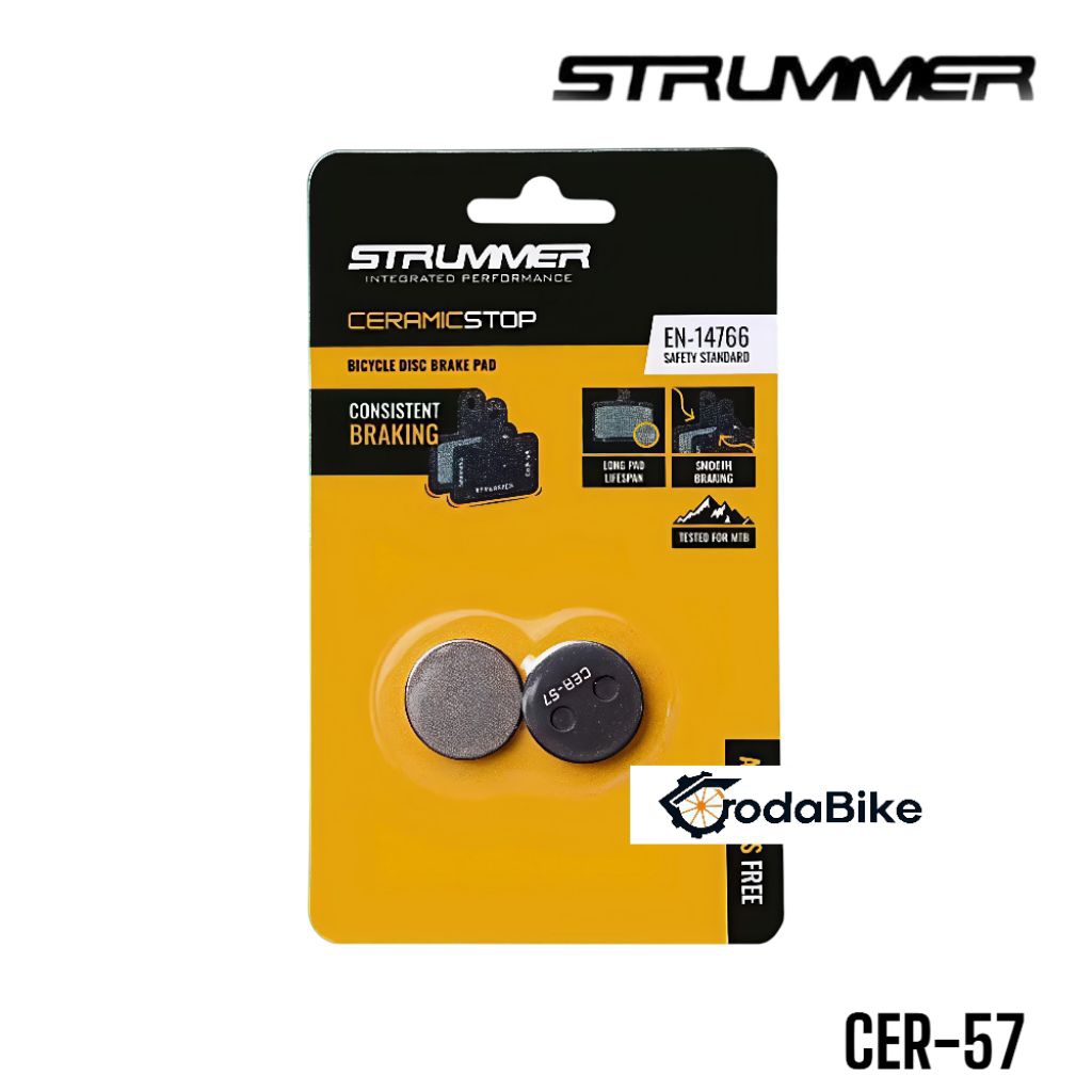 Kampas rem cakram sepeda disc brake pads strummer ceramic series MTB roadbike