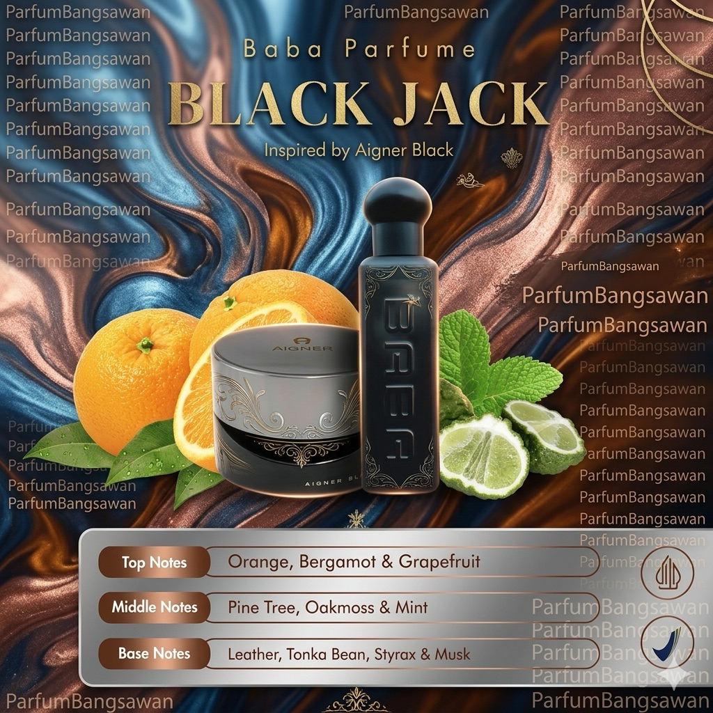 Black Jack Baba Parfume Non Alkohol Tahan Lama