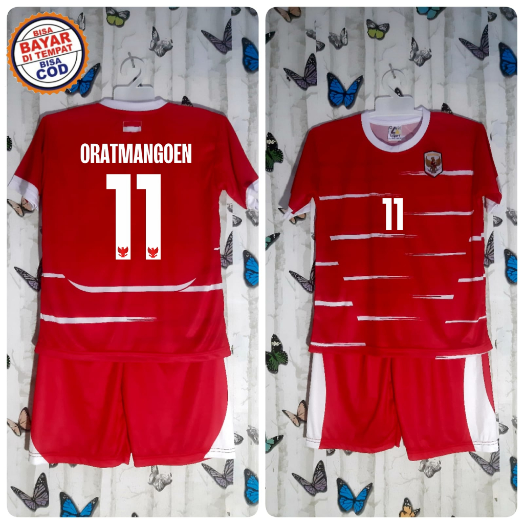 jersey oratmangoen anak | jersey oratmangoen | jersey timnas indonesia 2025 anak | Setelan Jersey Ti