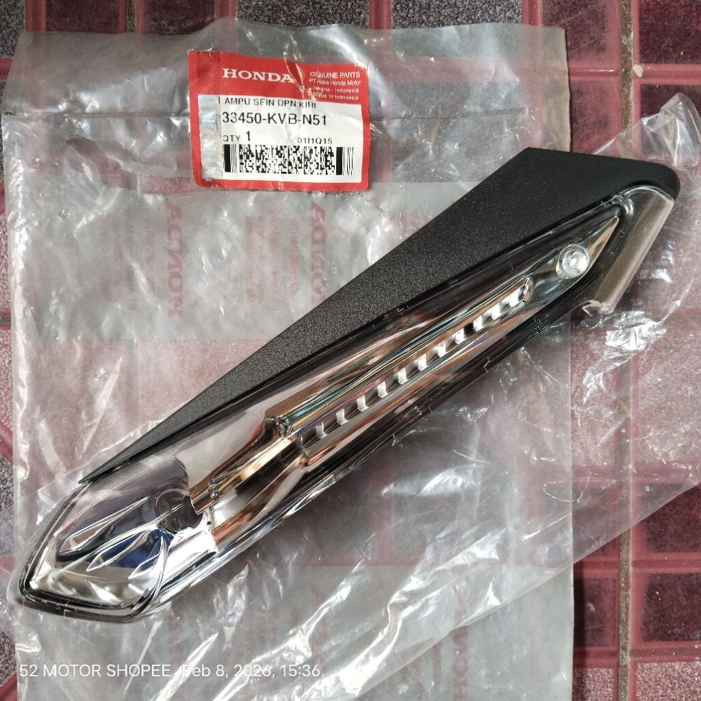 Lampu sen depan assy vario 110 Techno karbu original ahm
