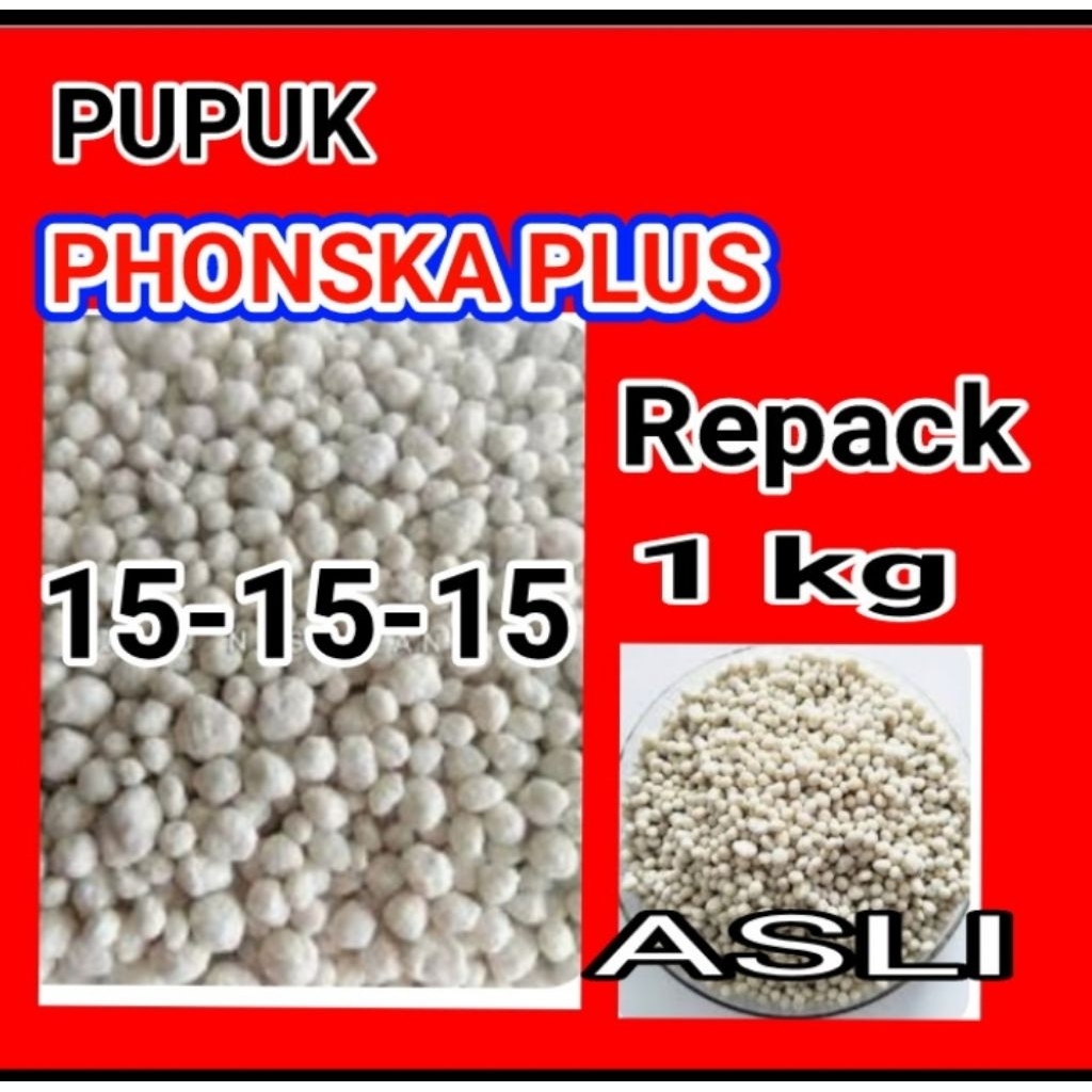 pupuk Phonska plus 151515 merek terkenal Repak 1 kg Asli