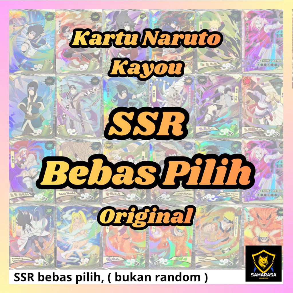 Kartu Naruto Kayou SSR Original | Rarity SSR Anime Card | Kartu Koleksi Naruto | Bebas Pilih