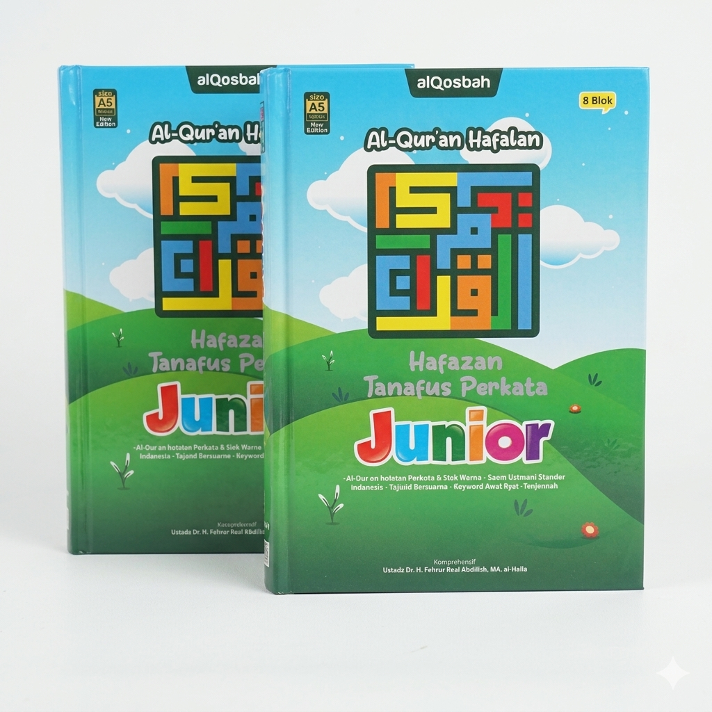 AlQuran Kecil Hafalan Hafazan 8 Blok Perkata Junior Ukuran A5