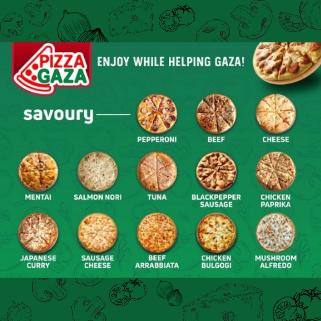 Pizza Gaza Savoury & Sweet Series (FROZEN, SMALL / MEDIUM / LARGE)
