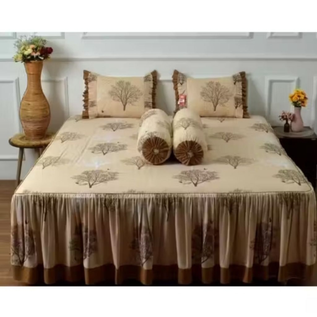 SPREI RUMBAI home Made bahan katun murah semua ukuran 120 / 160 / 180 / 200