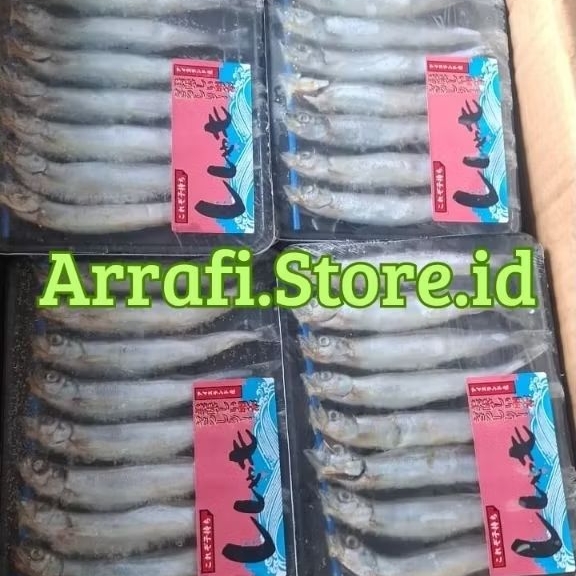 Ikan Shisamo Fish Capelin Cipung Besar Full Telur Premium 170-180gr isi 8 pcs per Tray Ikan Shishamo