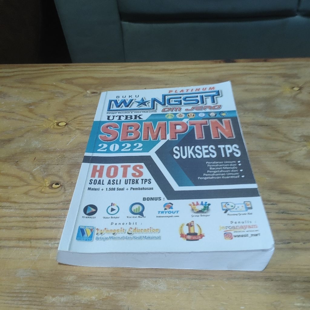 Buku Platinum Wangsit Om Jero UTBK SBMPTN Sukses TPS