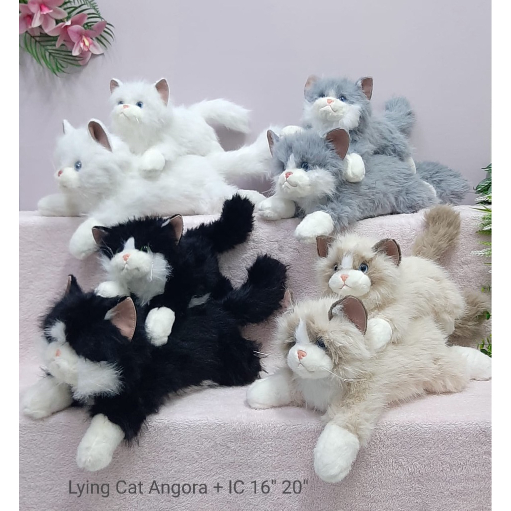 Boneka Kucing Angora/Lying Cat Angora