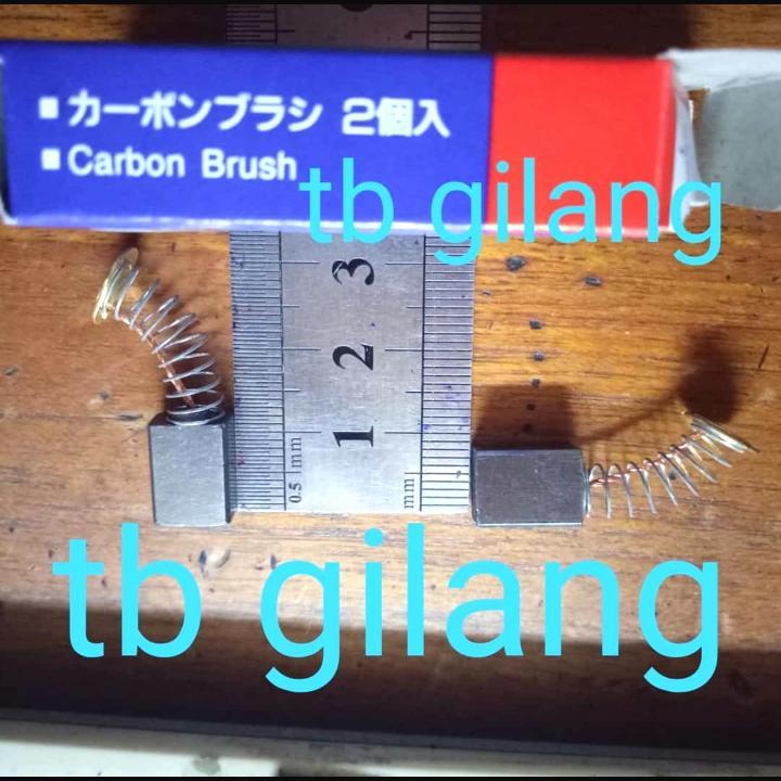 Carbon Brush Modern 411 - Arang Kul Spul Bostel, Set 2 Pcs Sepul  CB tipe per mesin gurinda gerinda 