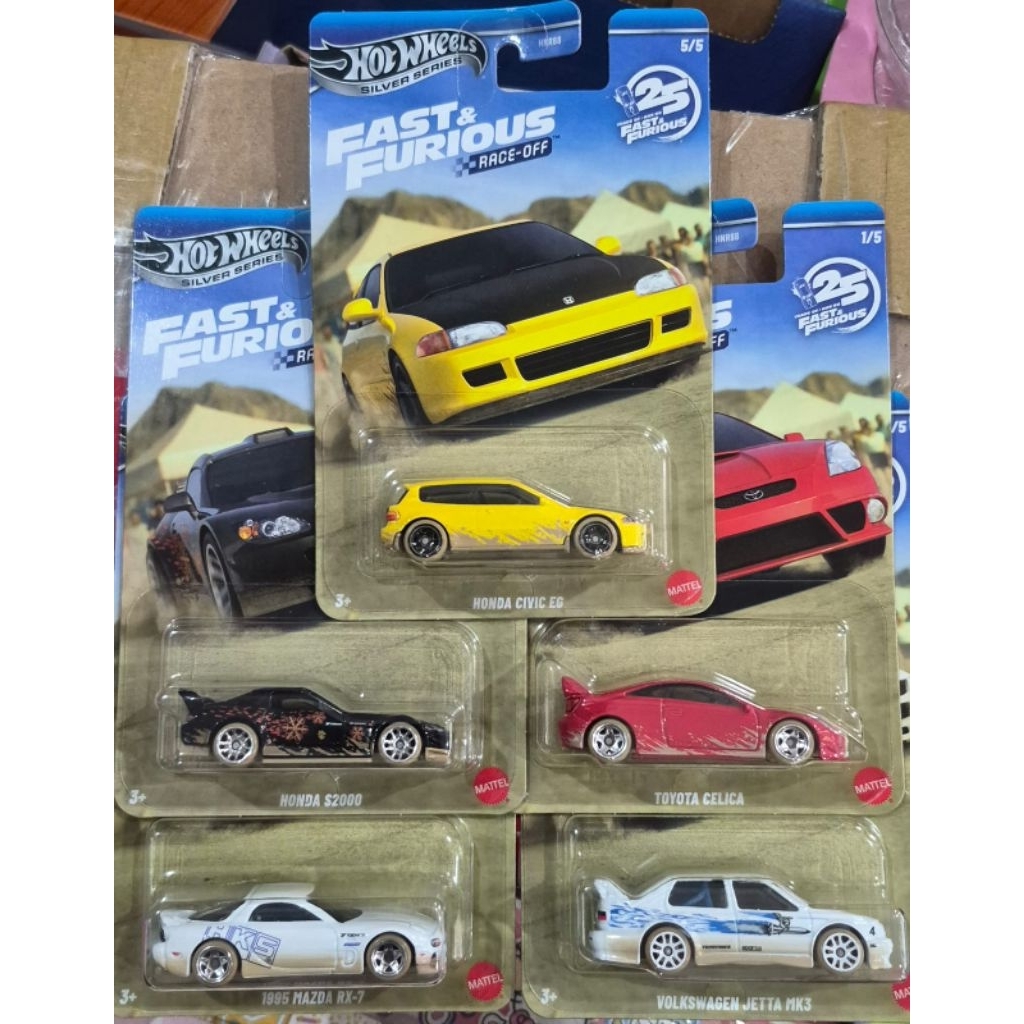 Hot Wheels Race Off Fast Furious set isi 5