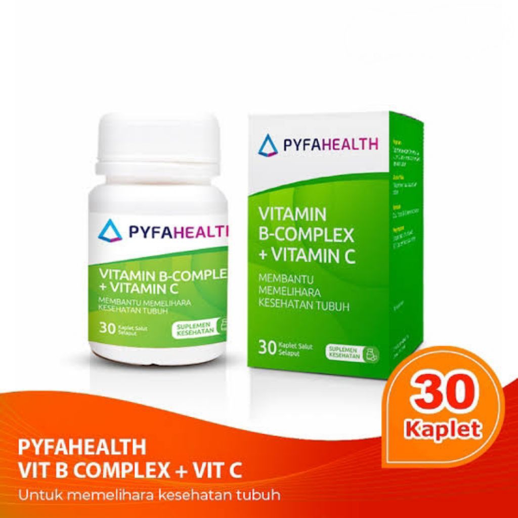 30 Kaplet PYFAHEALTH Vitamin B Complex + Vitamin C