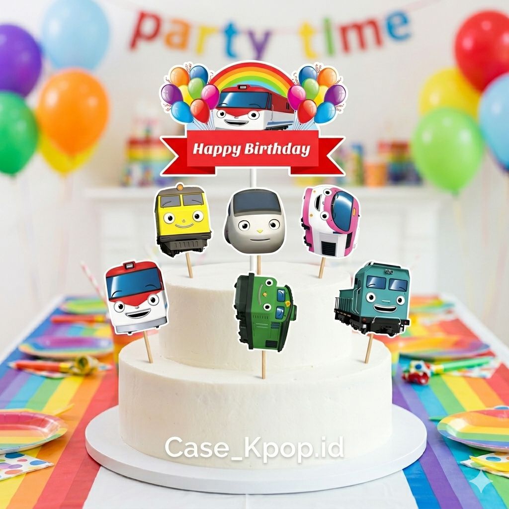 Topper Titipo/ Topper Cake Happy Birthday / Hiasan Kue Ulang tahun/Kue Tar/Hiasan Buket