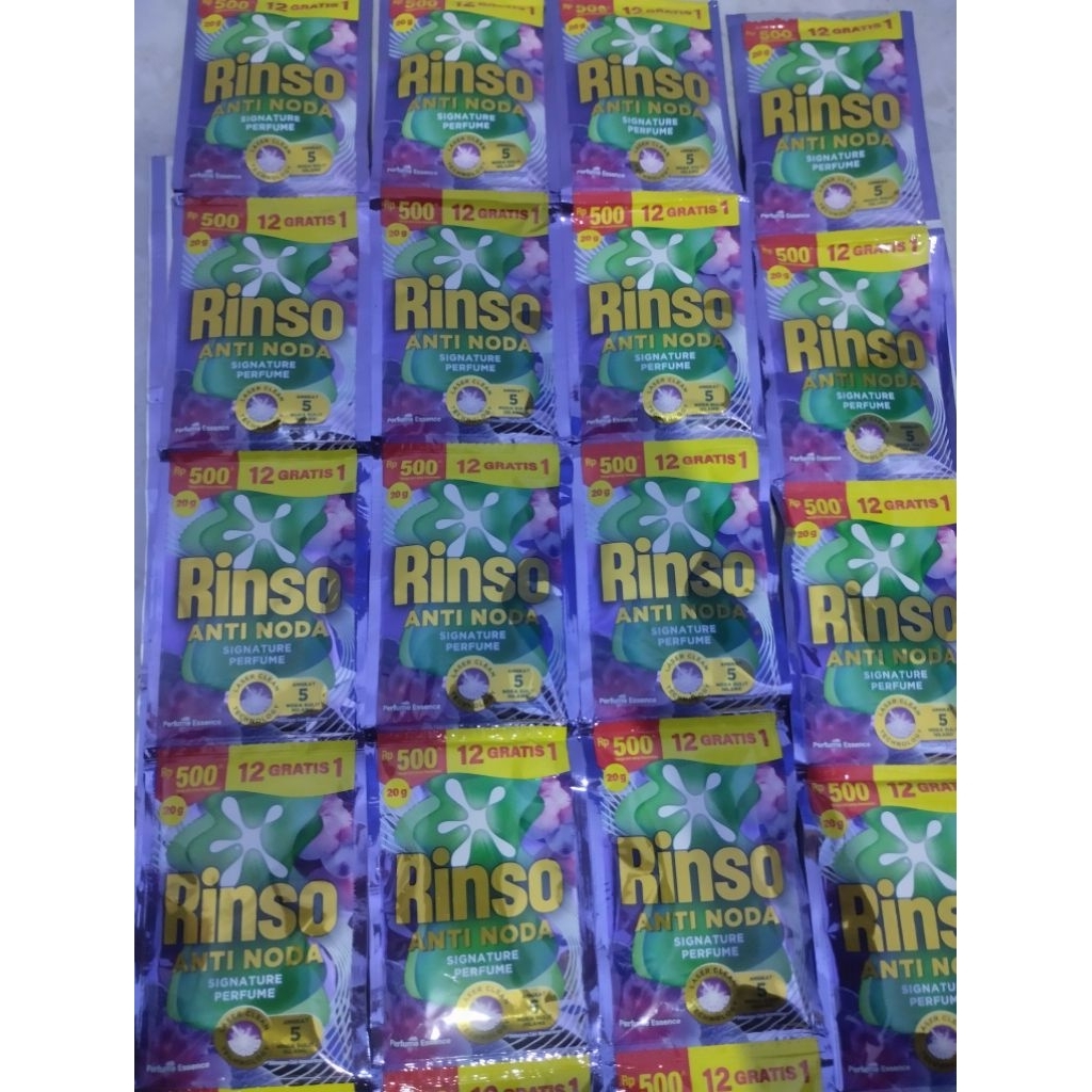 52 Sachet Sabun Cair Rinso Aroma Ungu - Perfume Essence