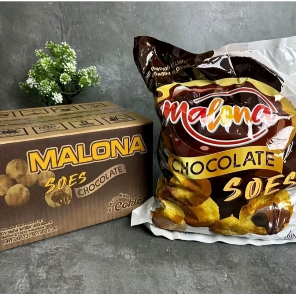 Malona soes coklat 500gr dan malona soes 500gr strowberry