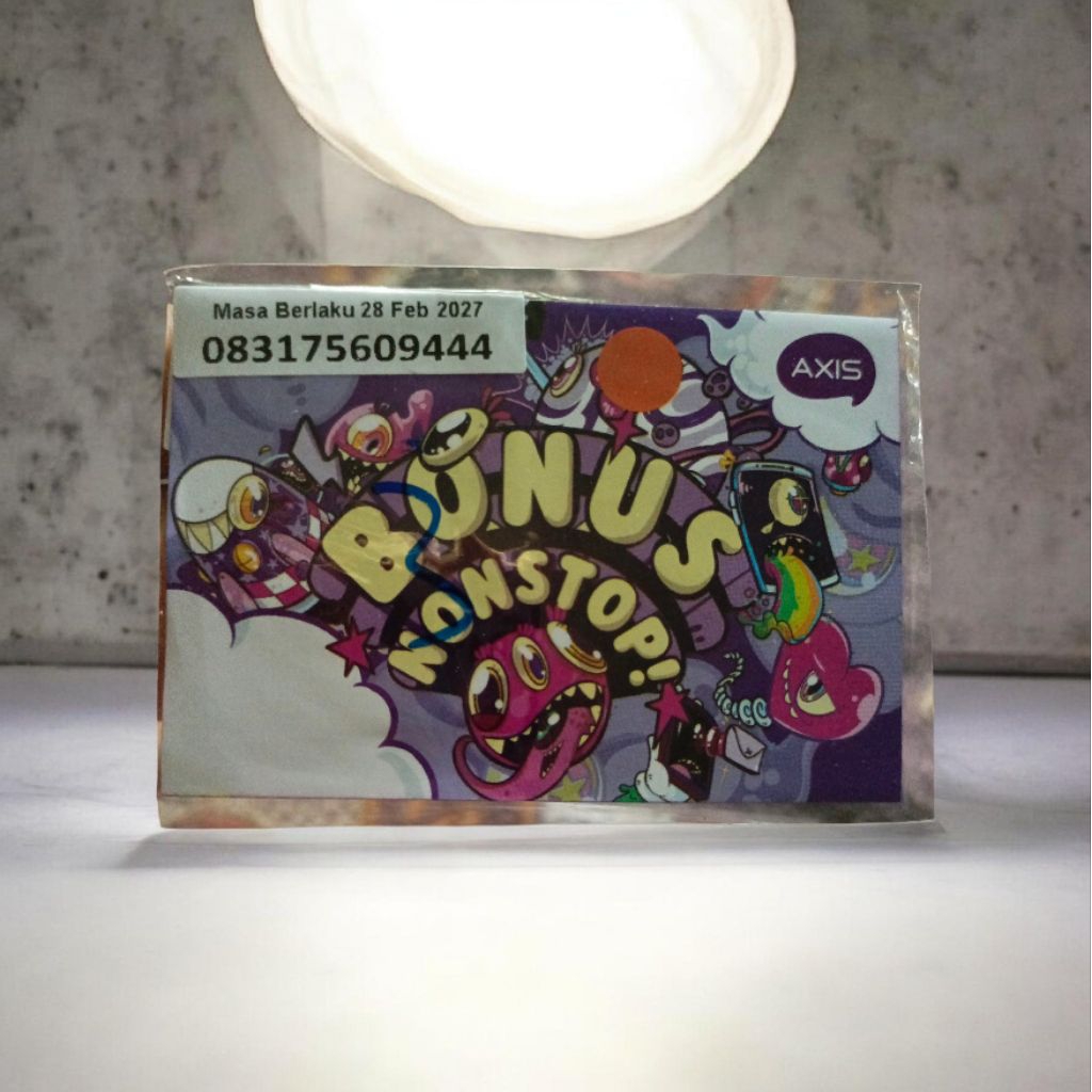 nomor cantik AXIS 75 609 444 isi kuota 3gb jaringan 5G