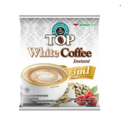SSG Kopi Top White Coffee Renteng 10 x 21g Top Coffee Instant Renceng/Sachet isi 10pcs