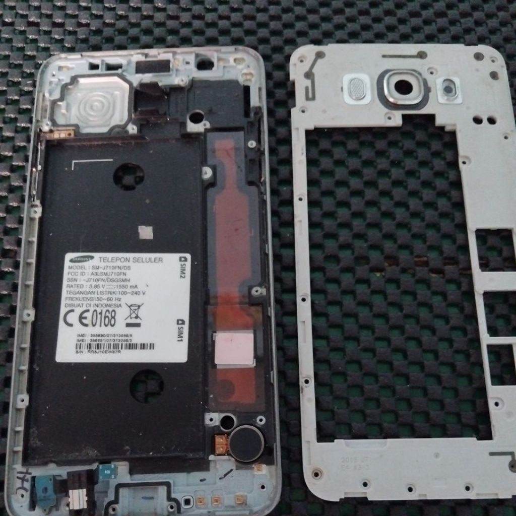 Tulangan Lcd + middle frame Samsung j7 2016 ( j710FN)
