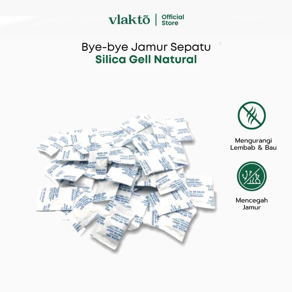 Vlakto Silica Gel Natural Penyerap Lembab Sepatu dan Tas