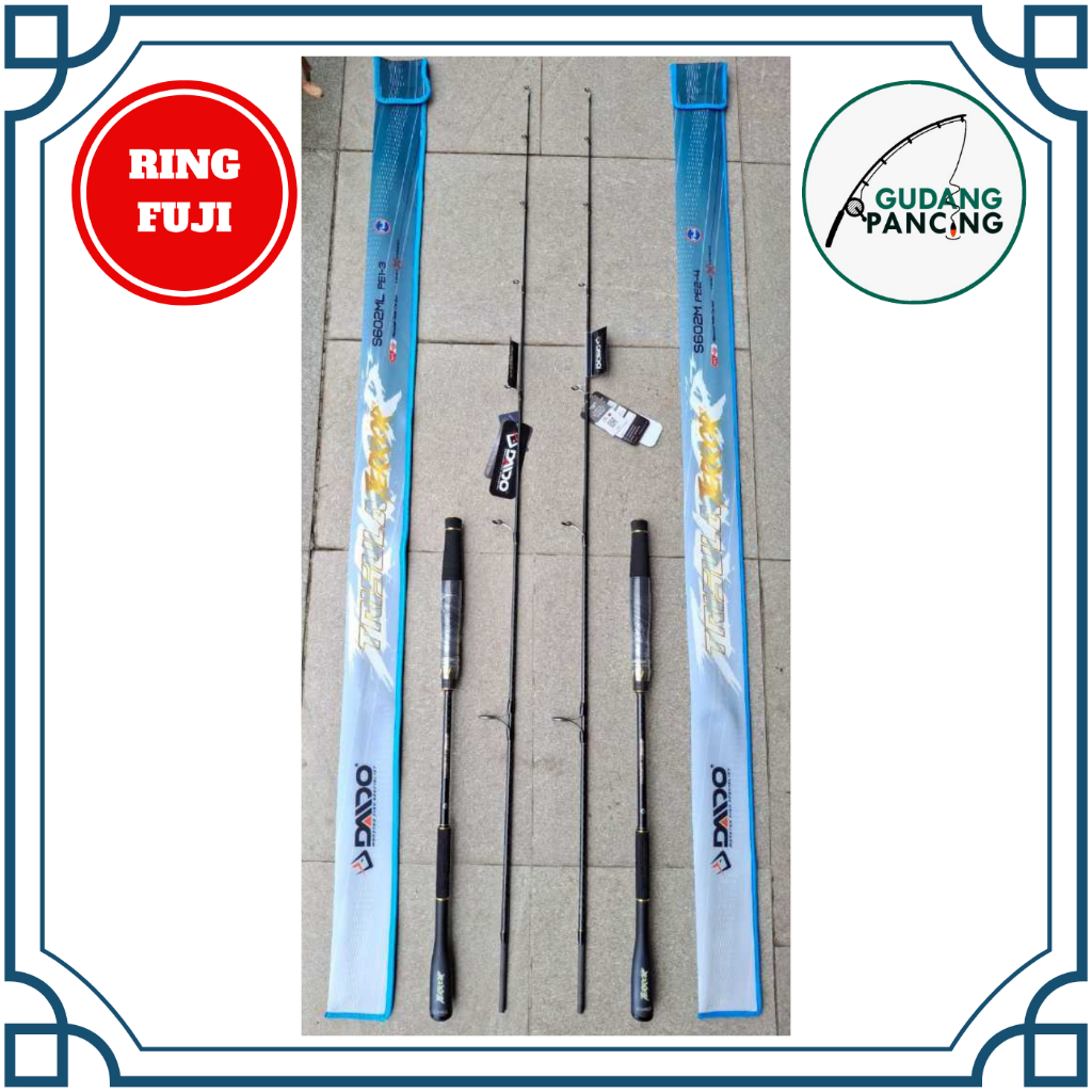 Rod / Joran Pancing Daido TRISULA TERROR CARBON SOLID 180CM PE 1-3 PE 2-4