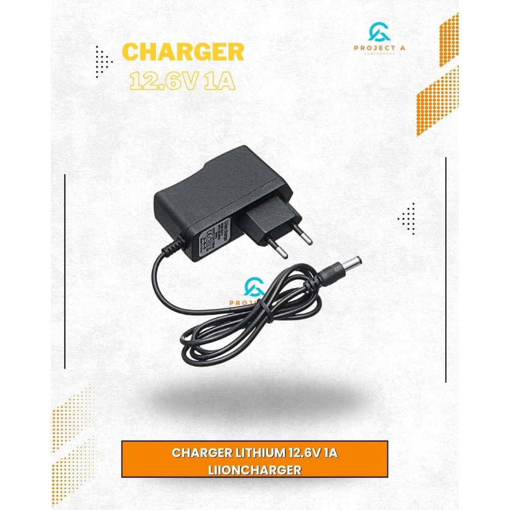 Charger Baterai 12.6Volt 1A / Charger Cordless / Charger DC / Lithium-ion / Speaker Fast Charging