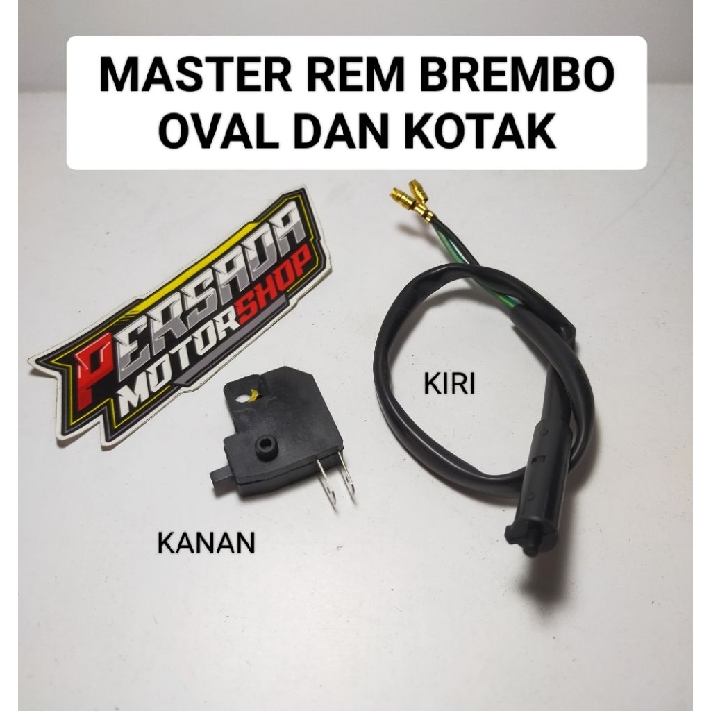 SWITCH SWIT REM KIRI + KANAN  BREMBO OVAL / KOTAK ( OEM )