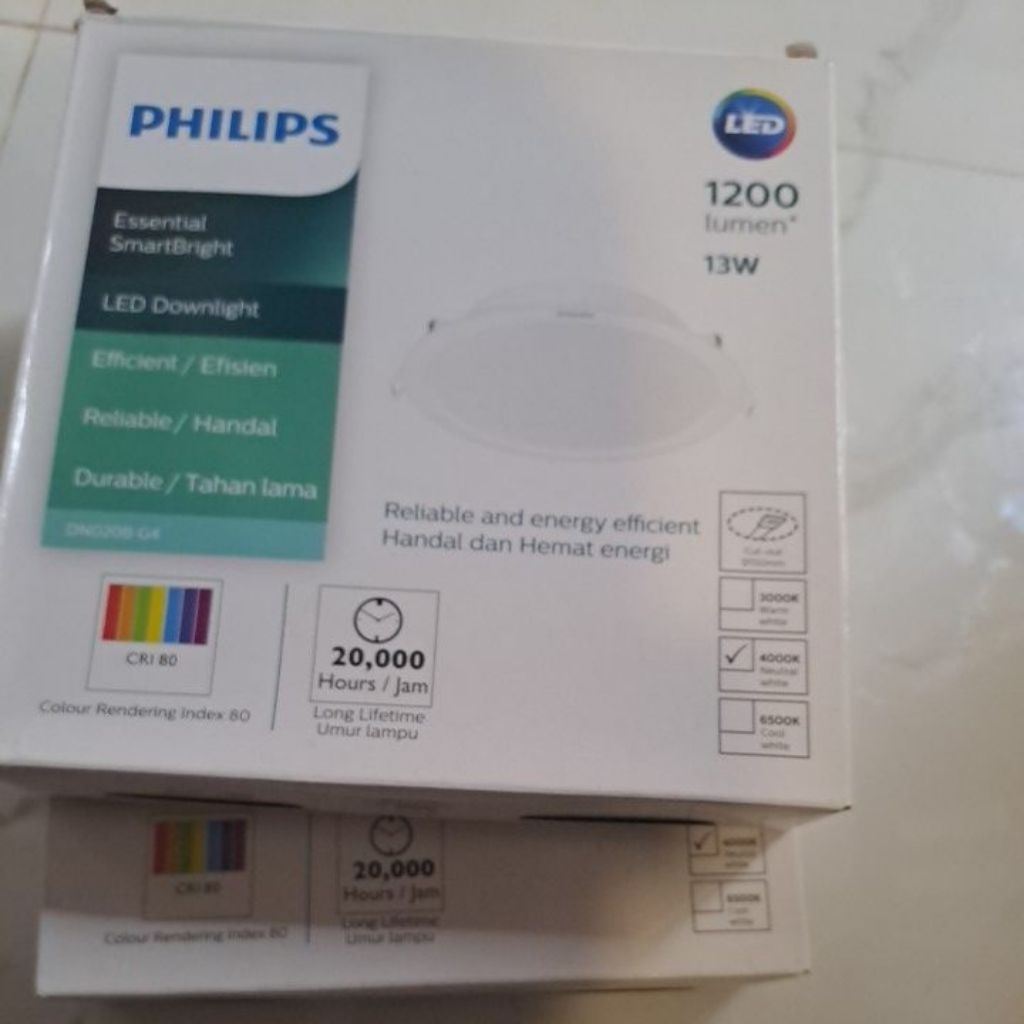 LAMPU PHILIPS DOWNLIGHT  LED 13 WATT DN020B G4 6INCH