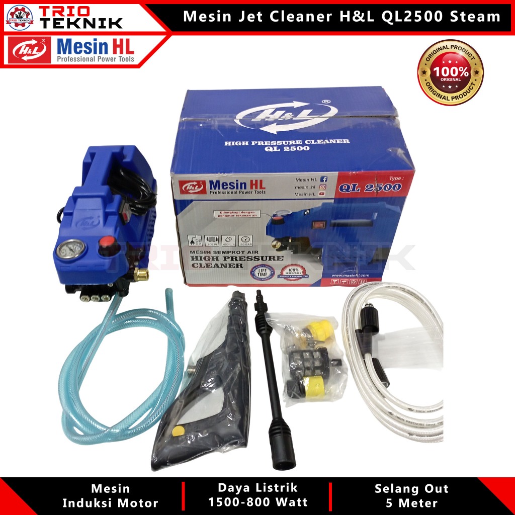 Jet Cleaner Listrik QL2500 Mesin Cuci Mobil Steam Motor Tekanan Tinggi
