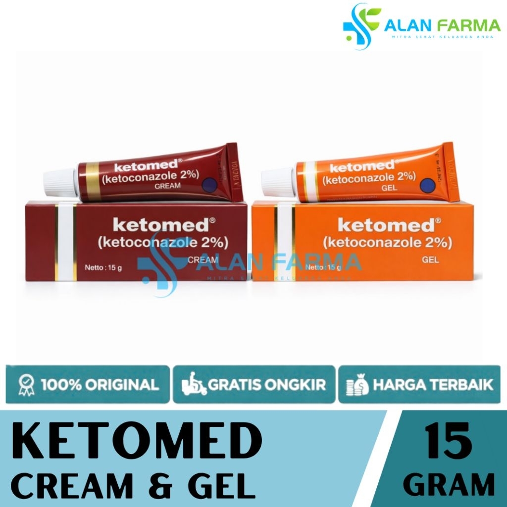 Ketomed Gel dan Cream 15 gram | Ketomed Cream | Ketomed Gel