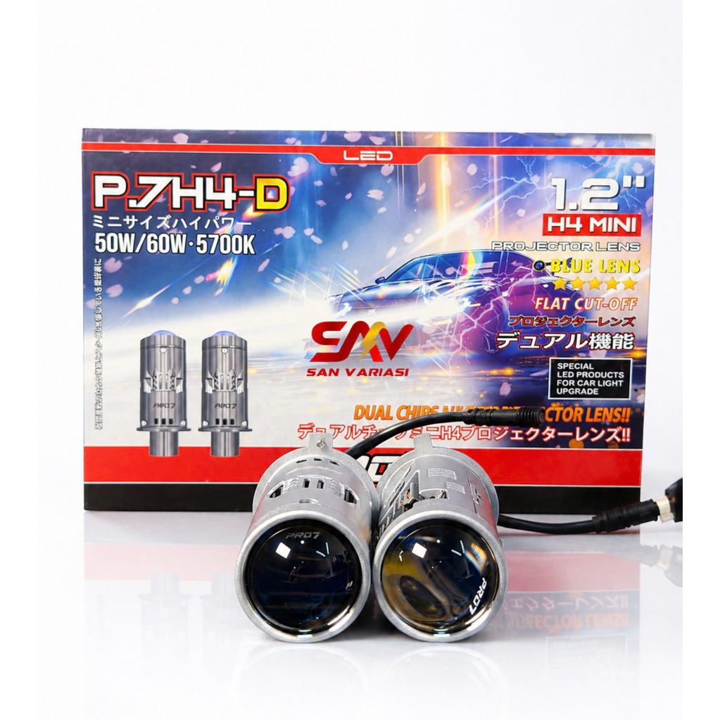 READY INSTAN SBY-SDA PRO7 MINI LED H4 P7H4D 1.2INC PLUG N PLAY 5700K SEPASANG