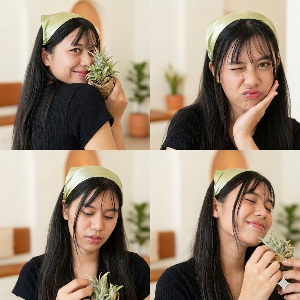 nadiSSE BANDANA SATIN PREMIUM BANDANA POLOS ALA KOREA BANDANA SEGITIGA BANDANA HEADBAND WANITA