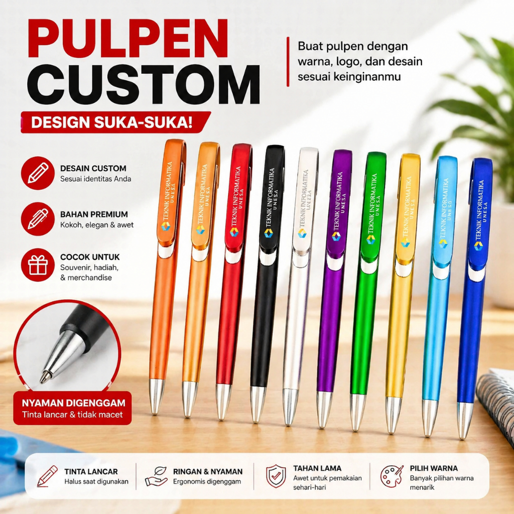 pulpen custom logo/pulpen promosi/pulpen souvenir murah/pulpen logo custom